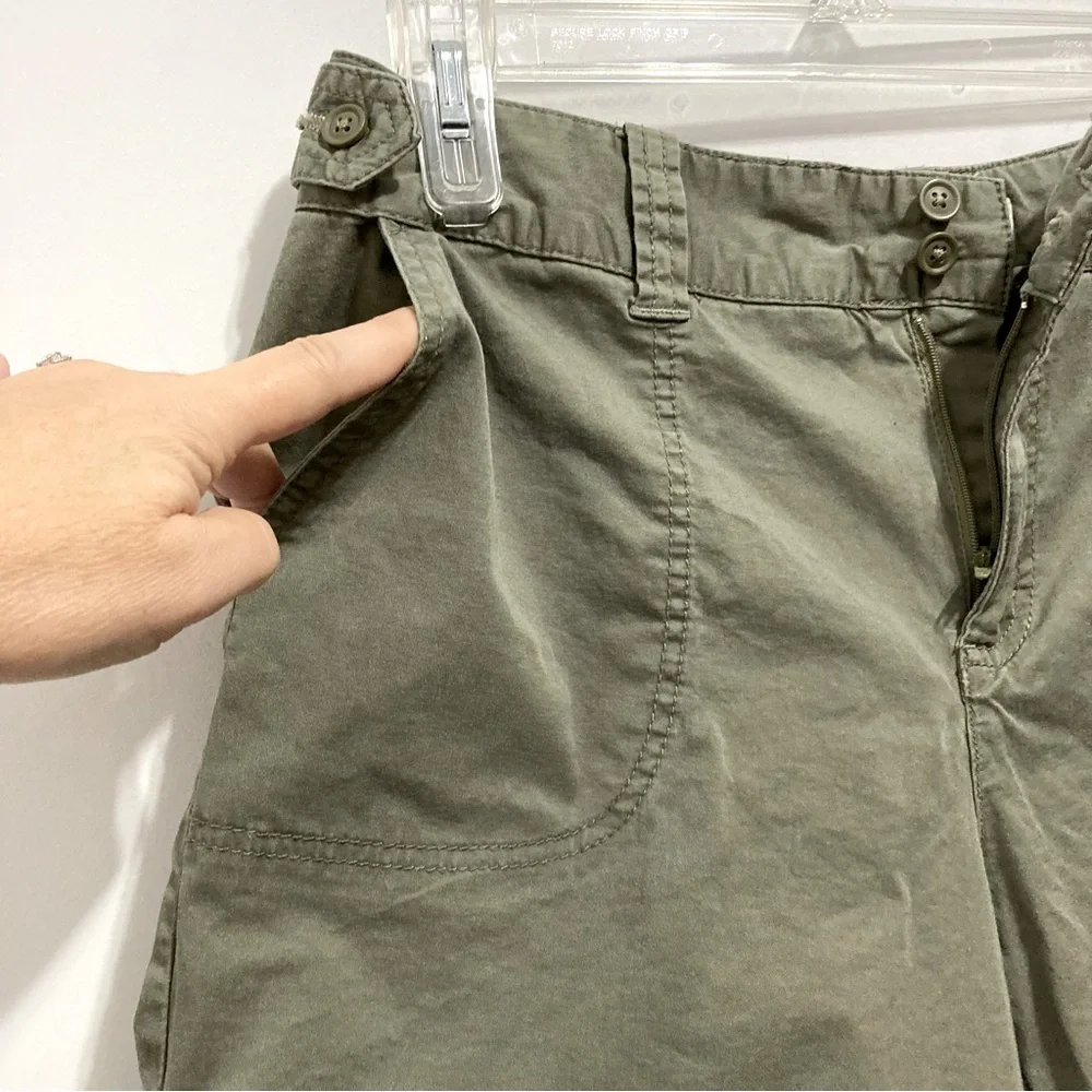 St. John’s Bay Stretch Olive Green Shorts